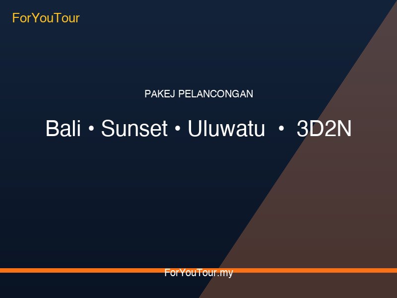 Bali Sunset Uluwatu